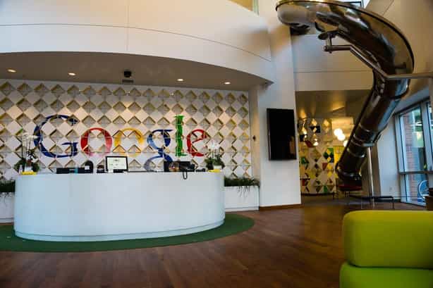 Google Reception Desk - Branding