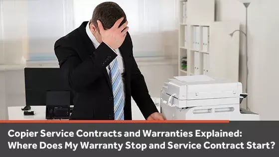Copier service contracts vs copier warranties, what is the difference?