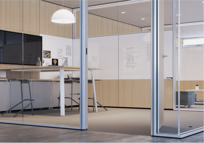 Haworth modular glass walls