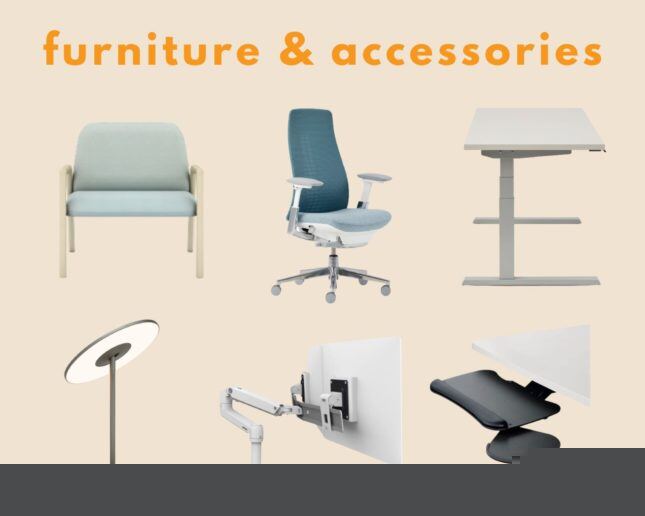 ergonomic office furniture and accessories for accessibility